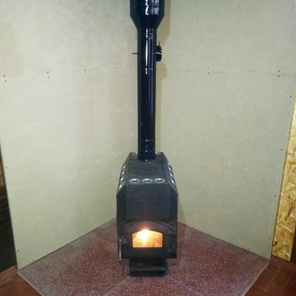 Монтаж печи длительного горения Ставр 9